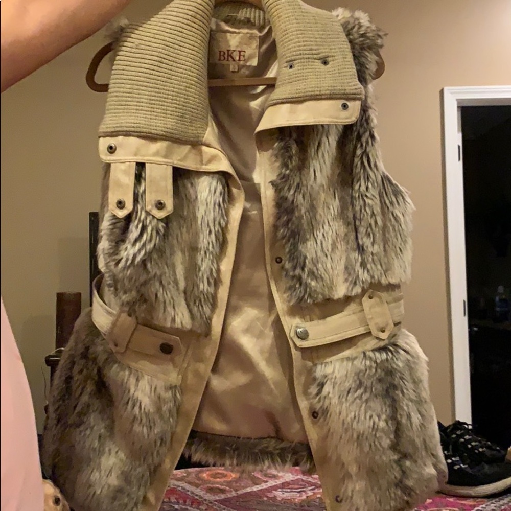 BKE Fur Vest
